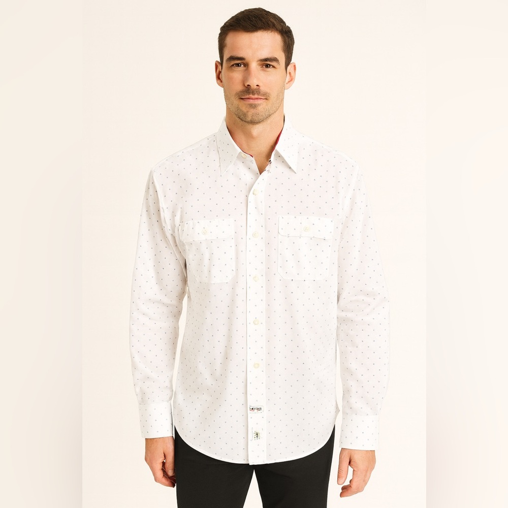Wrangler long sleeve button down with two pockets very comfortable